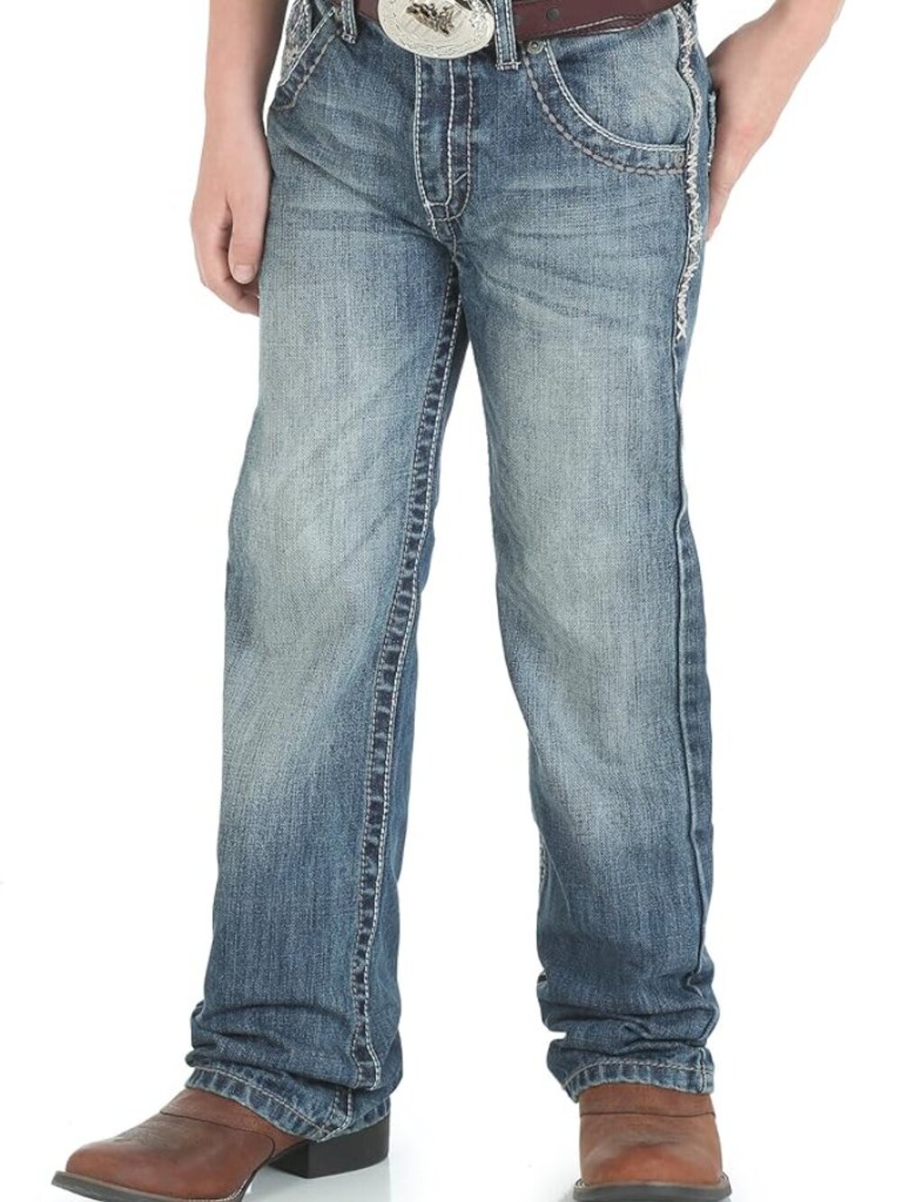 Wrangler Boys' 20x Vintage Boot Cut Jean - size 10 SLIM